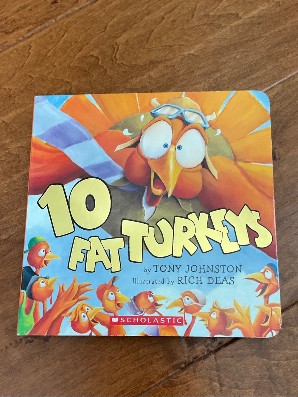 10 Fat Turkeys Board Book - NWT